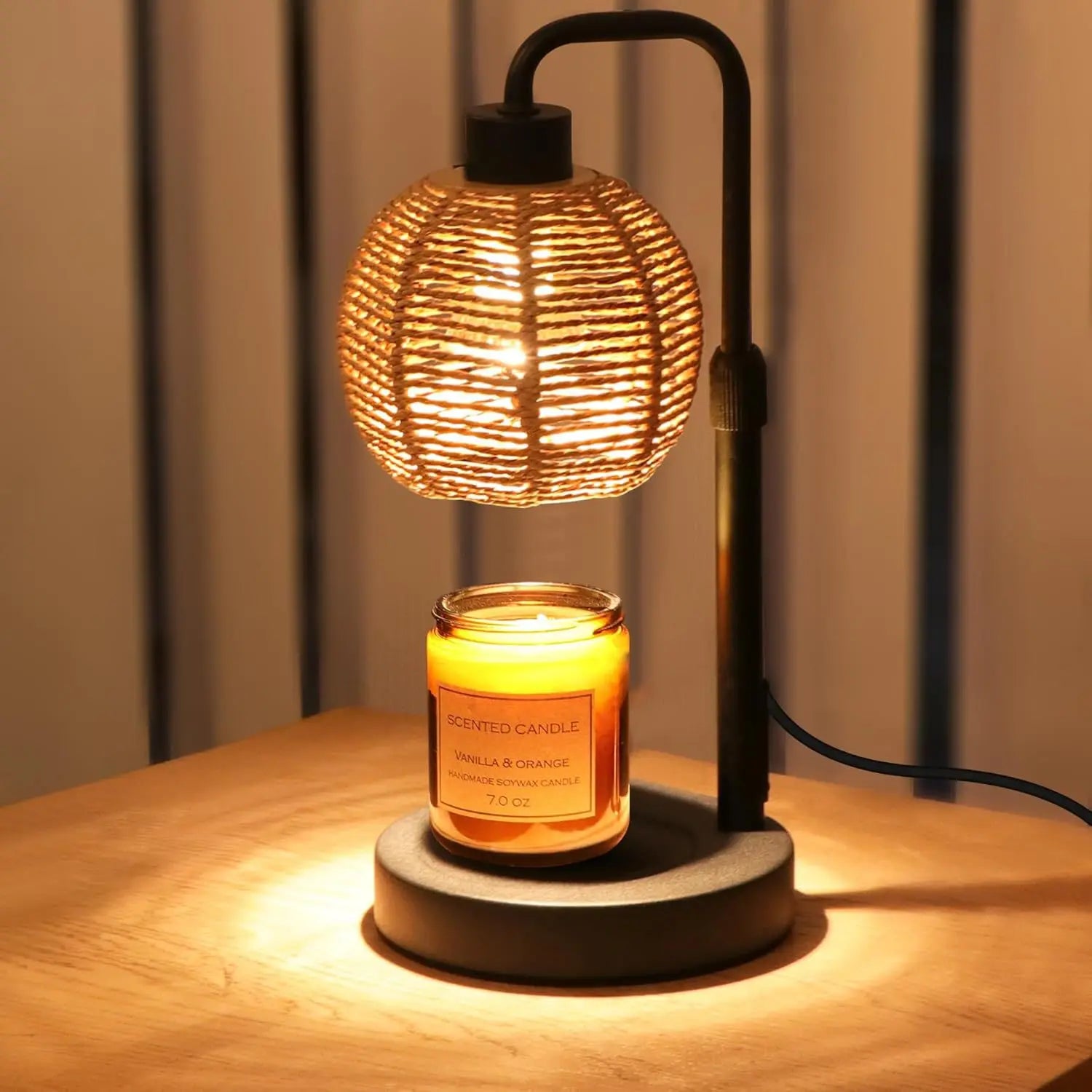 Electric Candle Warmer Lamp - Adjustable Height with Timer - Gift Box