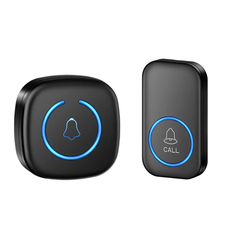 Wireless Smart Doorbell - 433MHz Long Range (1000ft), 50-60 Chimes, Volume Control, Plug-in Receiver, for Home Apartment