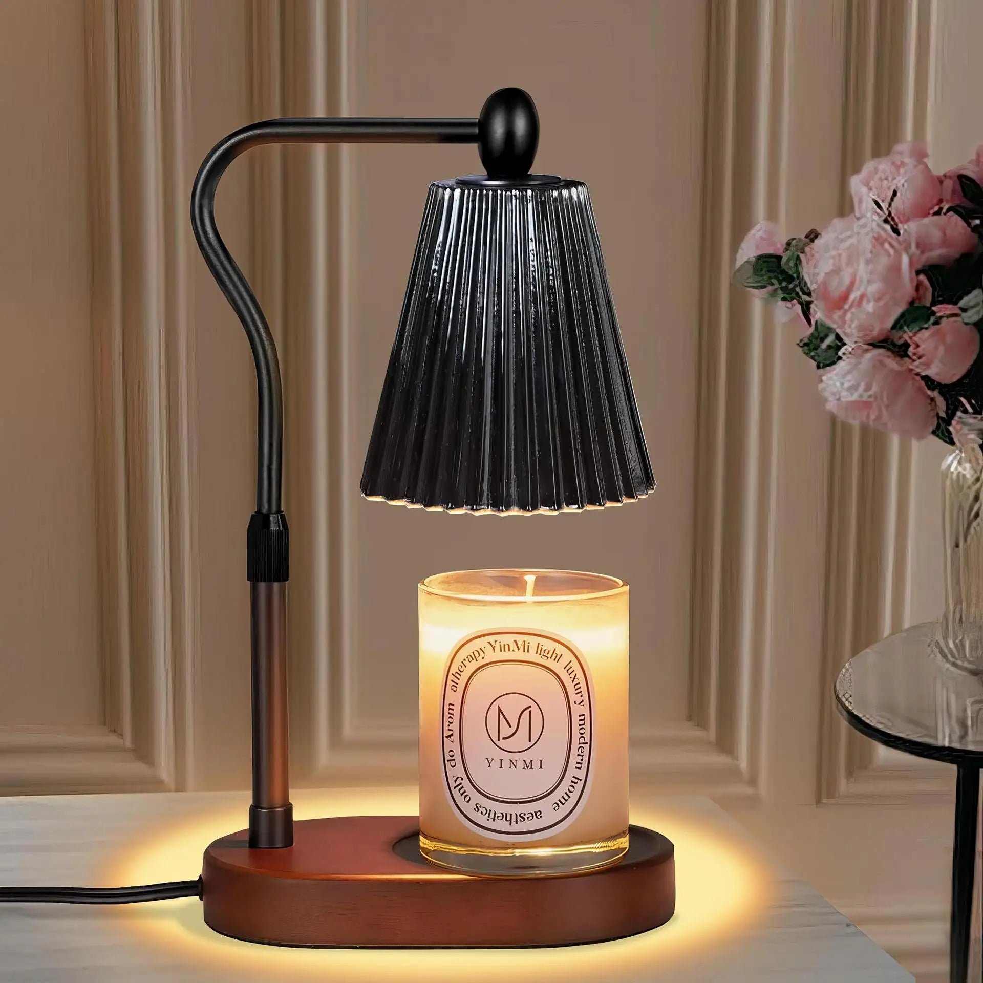 Electric Candle Warmer Lamp - Adjustable Height with Timer - Gift Box
