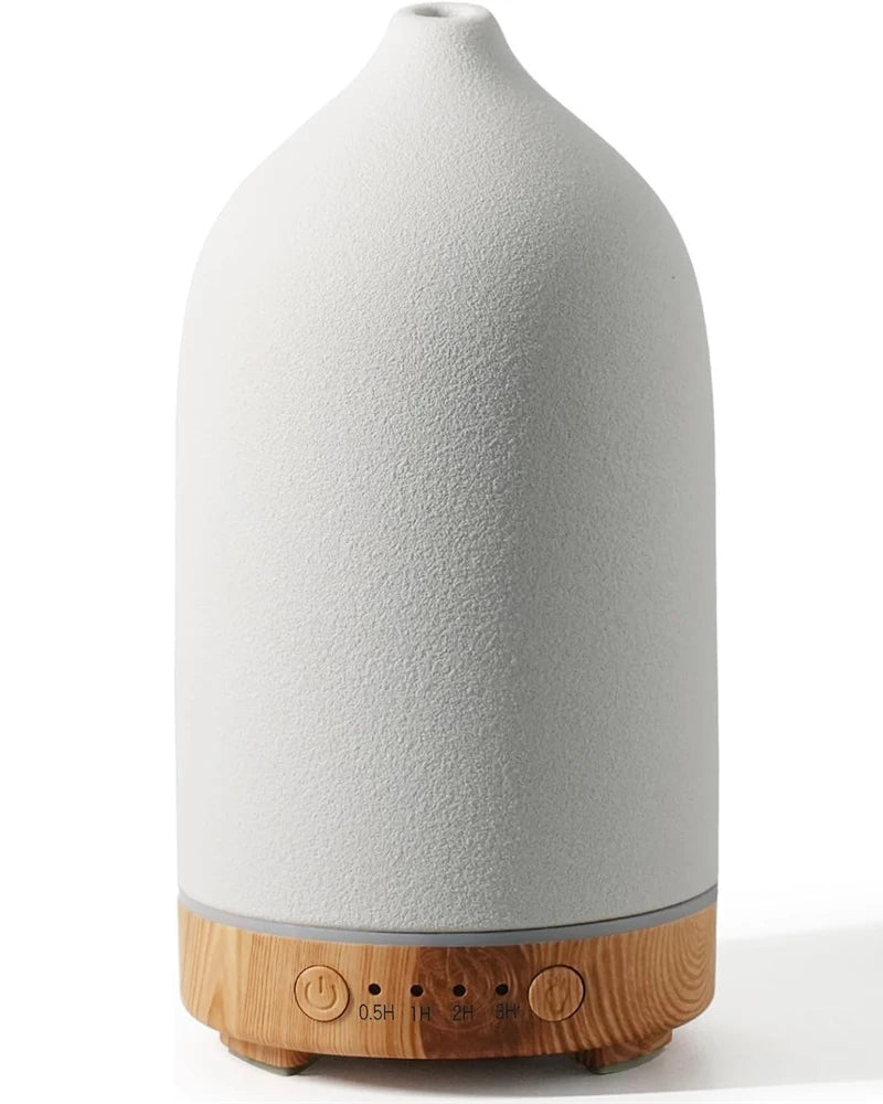 160ml Ceramic Humidifier | Cool Mist Aroma Diffuser | Auto Shut-off Timer
