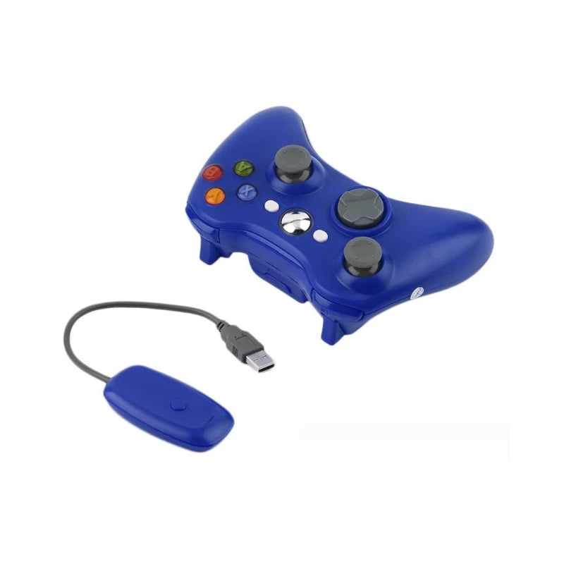 Wireless Controller for Xbox 360 - 2.4GHz, Dual Vibration, 3D Joysticks, Replacemnt Gamepad