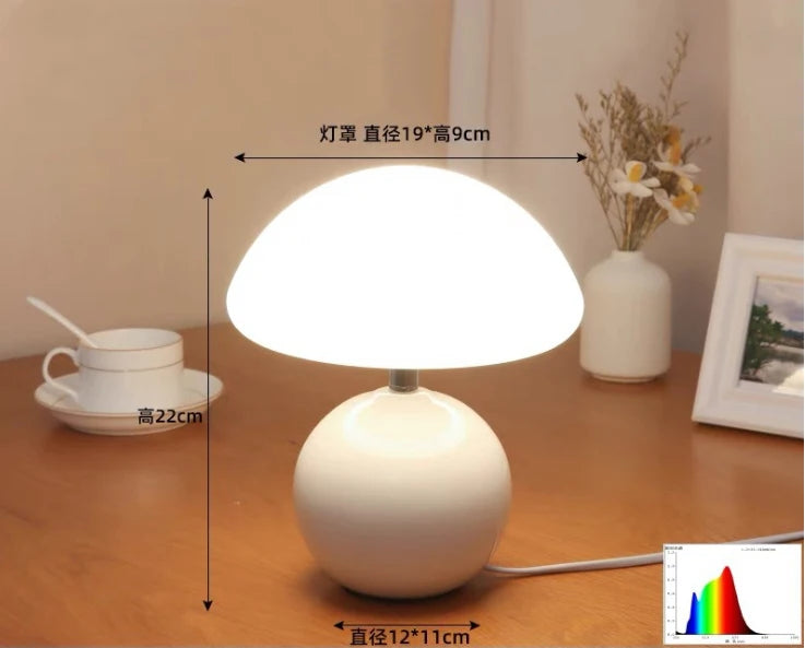 Modern Metal Mushroom LED Table Lamp