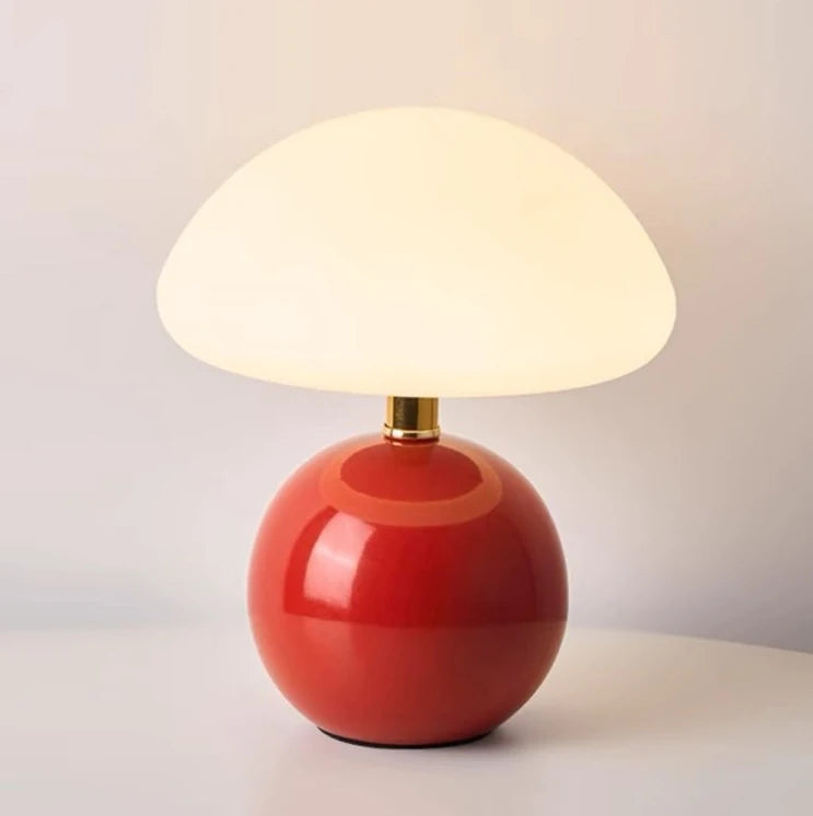 Modern Metal Mushroom LED Table Lamp