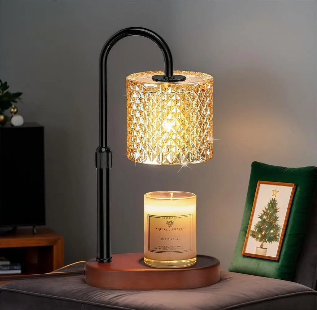 Electric Candle Warmer Lamp - Adjustable Height with Timer - Gift Box