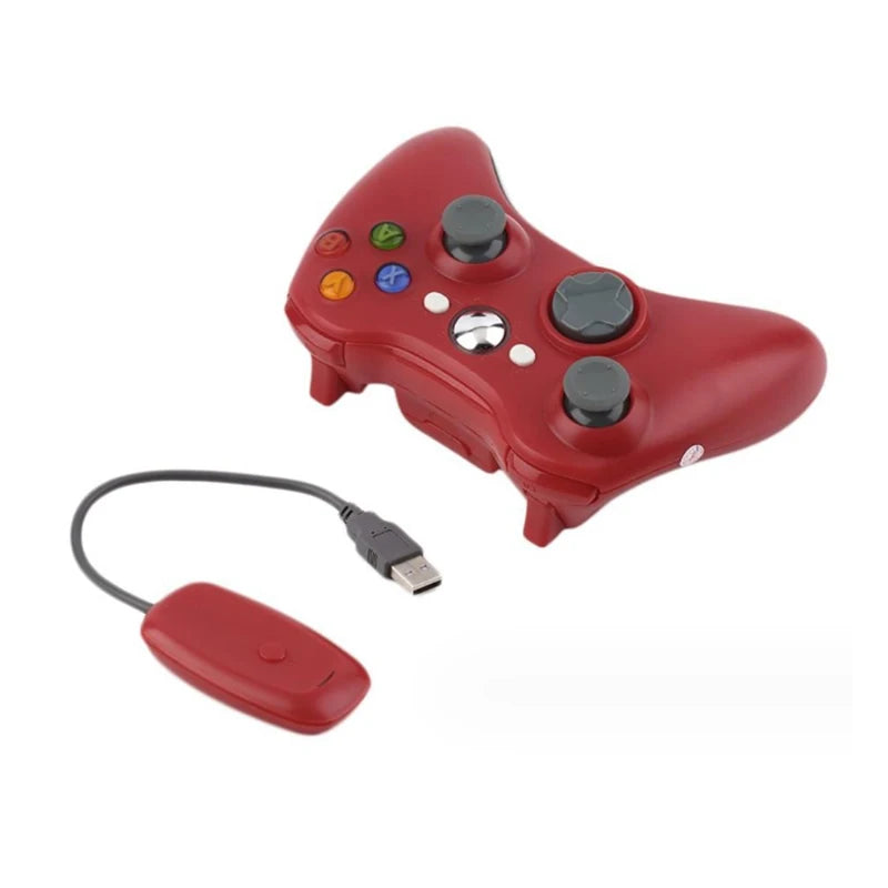Wireless Controller for Xbox 360 - 2.4GHz, Dual Vibration, 3D Joysticks, Replacemnt Gamepad