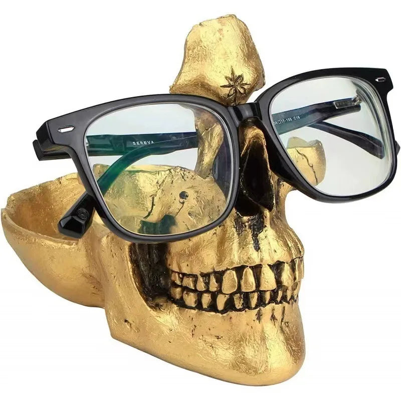 Skull Glasses Stand | Resin Eyeglass Holder | SKB48