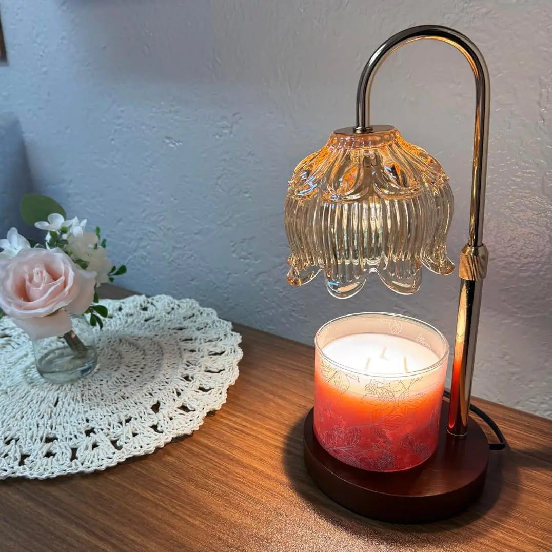 Electric Candle Warmer Lamp - Adjustable Height with Timer - Gift Box