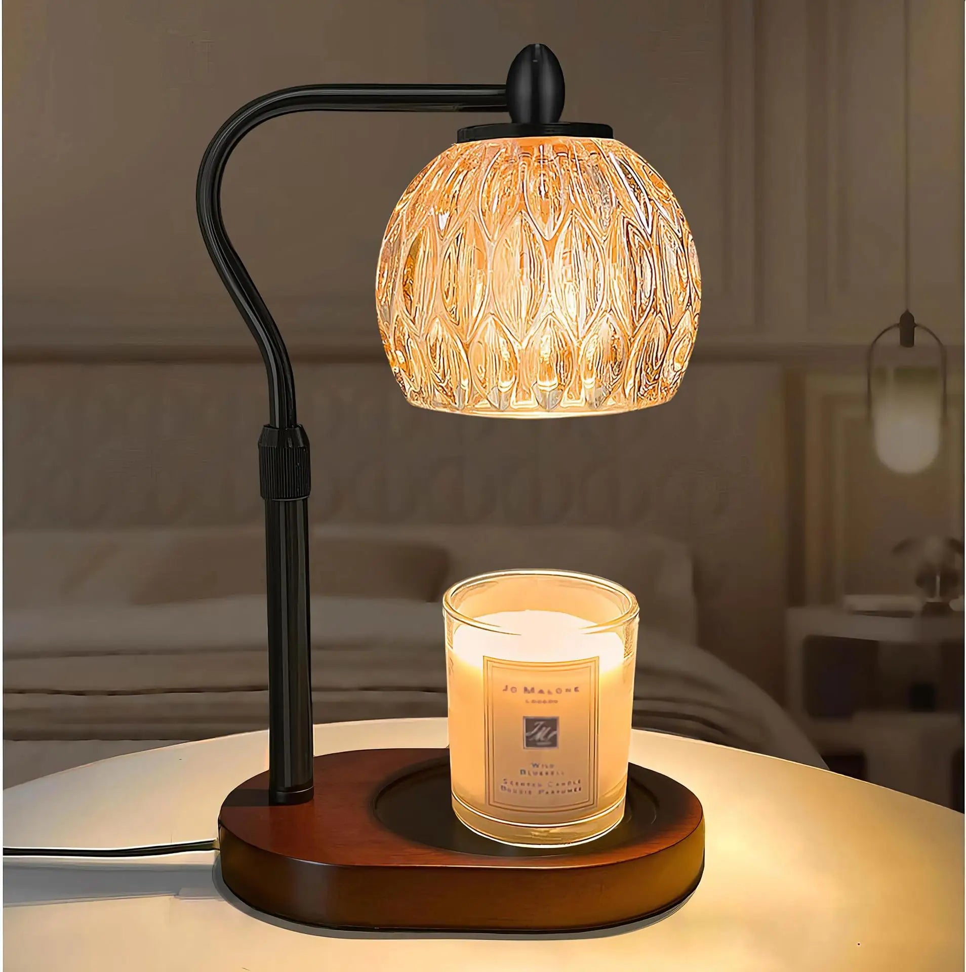 Electric Candle Warmer Lamp - Adjustable Height with Timer - Gift Box