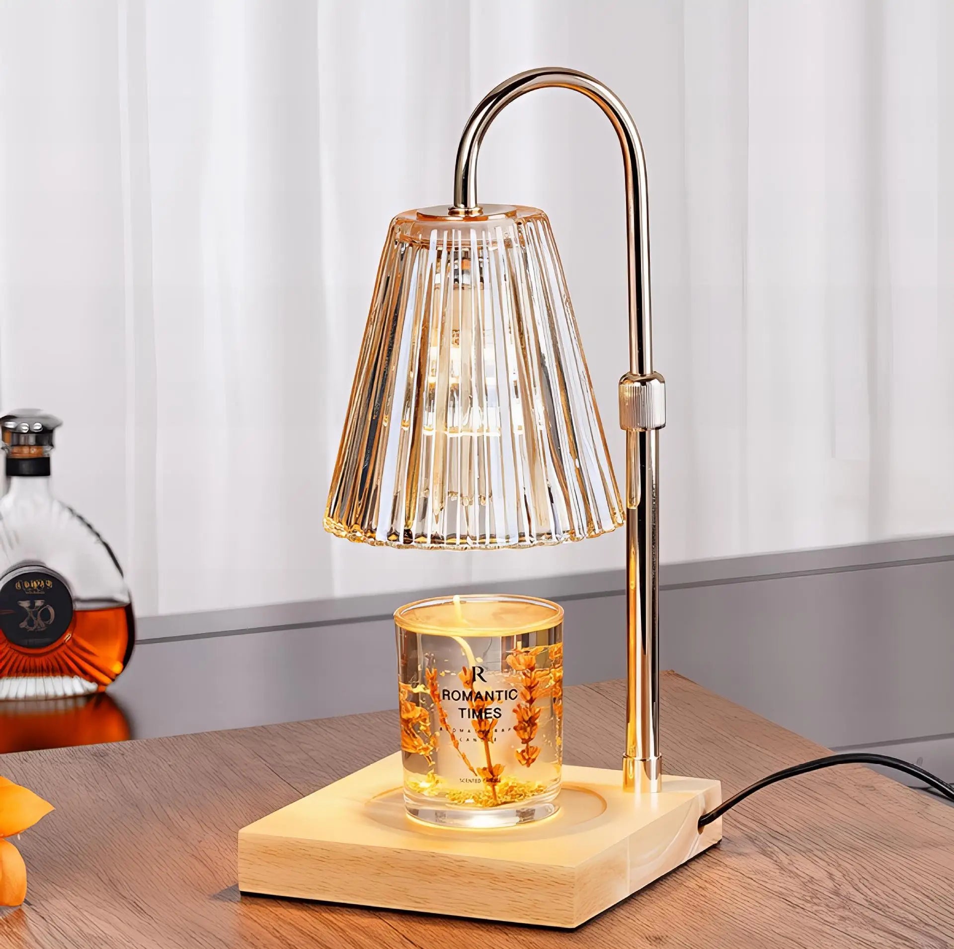 Electric Candle Warmer Lamp - Adjustable Height with Timer - Gift Box