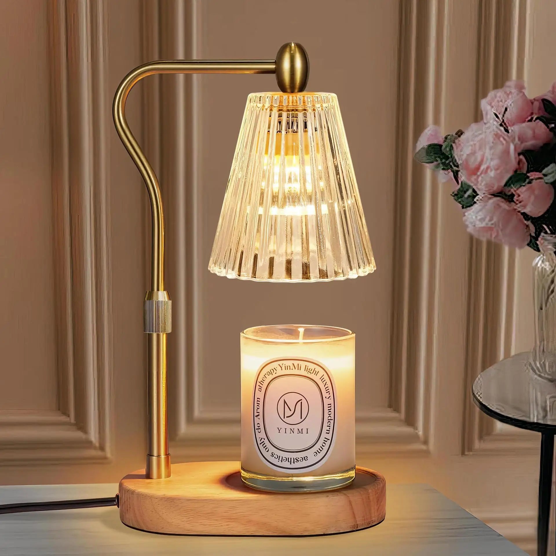 Electric Candle Warmer Lamp - Adjustable Height with Timer - Gift Box