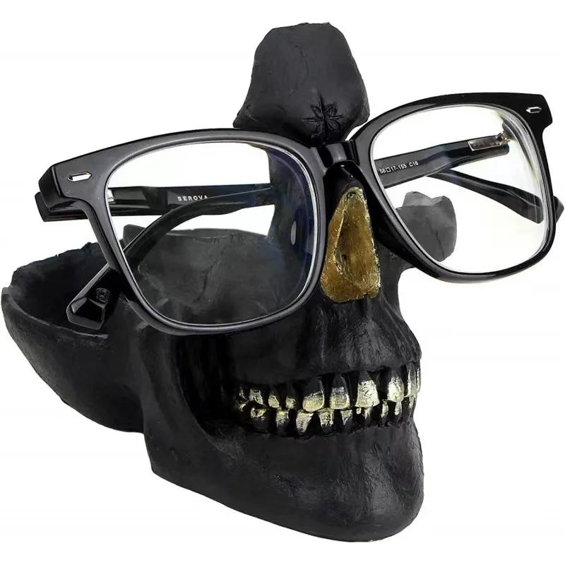 Skull Glasses Stand | Resin Eyeglass Holder | SKB48