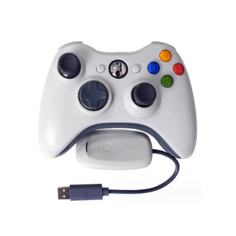 Wireless Controller for Xbox 360 - 2.4GHz, Dual Vibration, 3D Joysticks, Replacemnt Gamepad