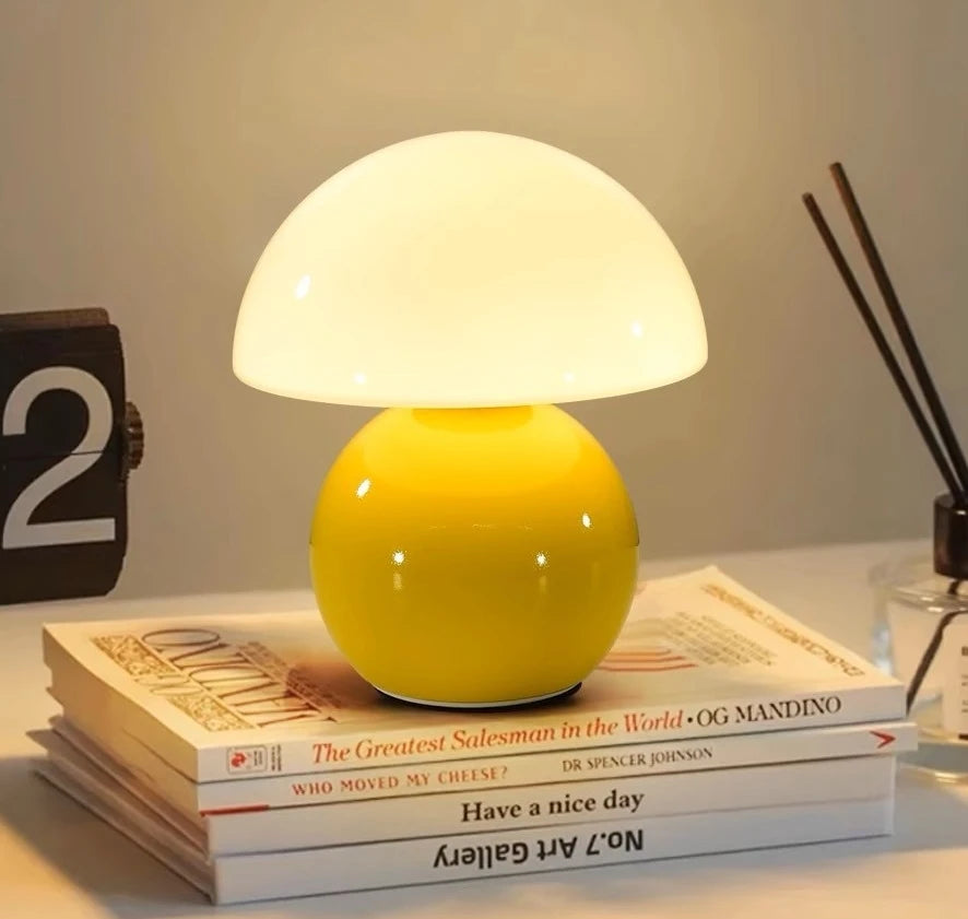 Modern Metal Mushroom LED Table Lamp