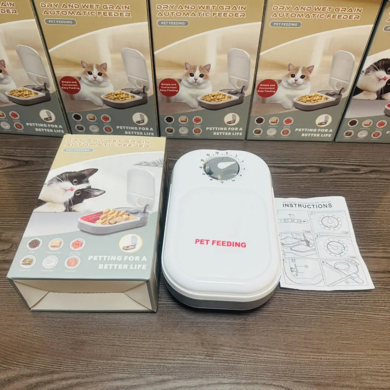 Smart Pet Feeder for Dogs & Cats - Timed, Automatic, 500g Oval Design | DailyMuseGoods