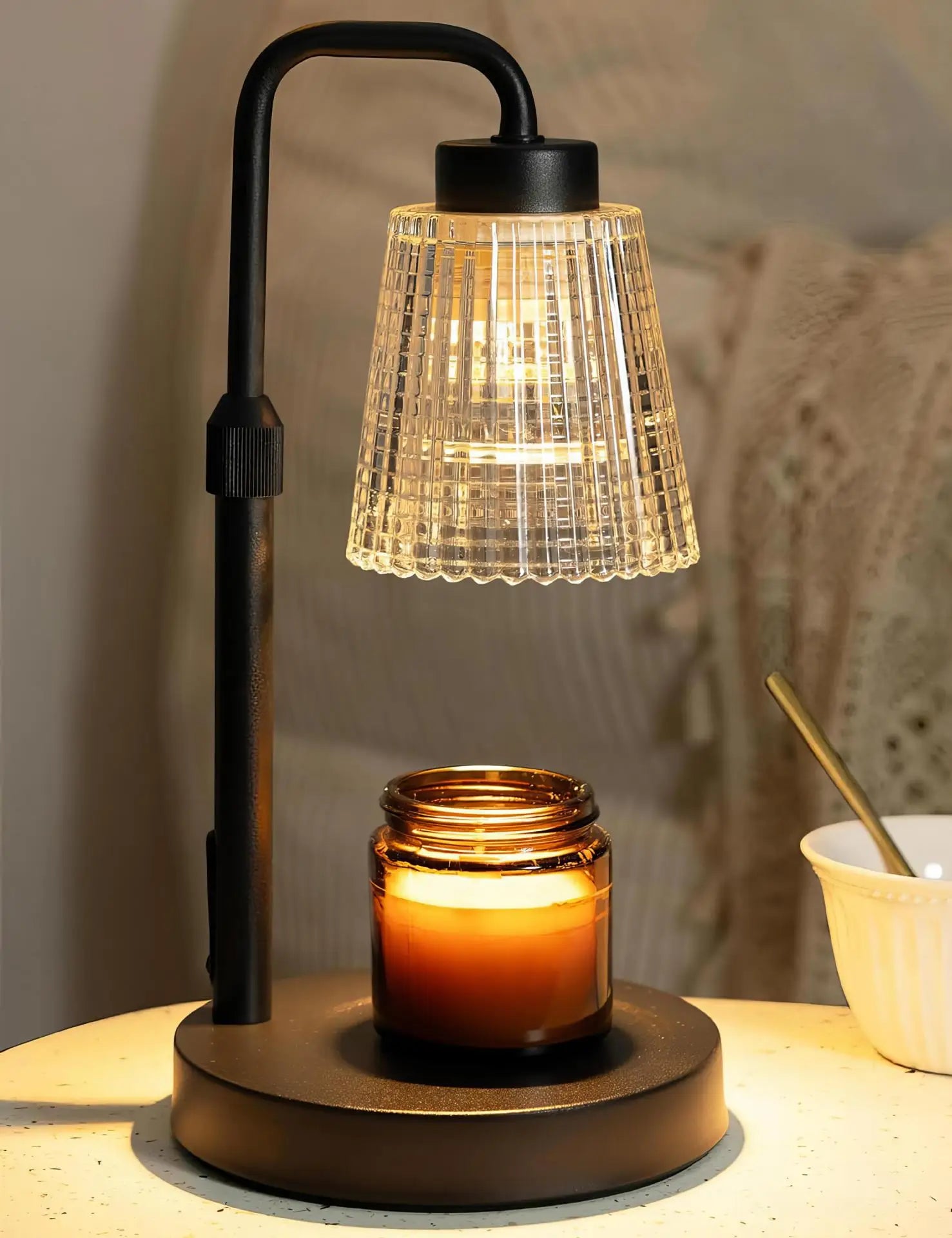 Electric Candle Warmer Lamp - Adjustable Height with Timer - Gift Box