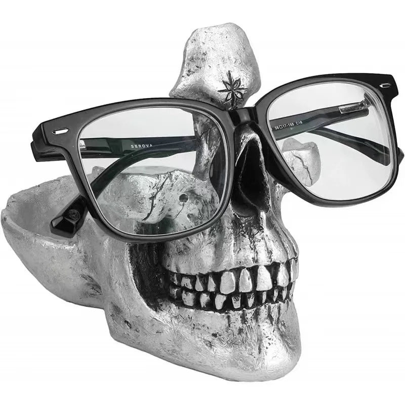 Skull Glasses Stand | Resin Eyeglass Holder | SKB48