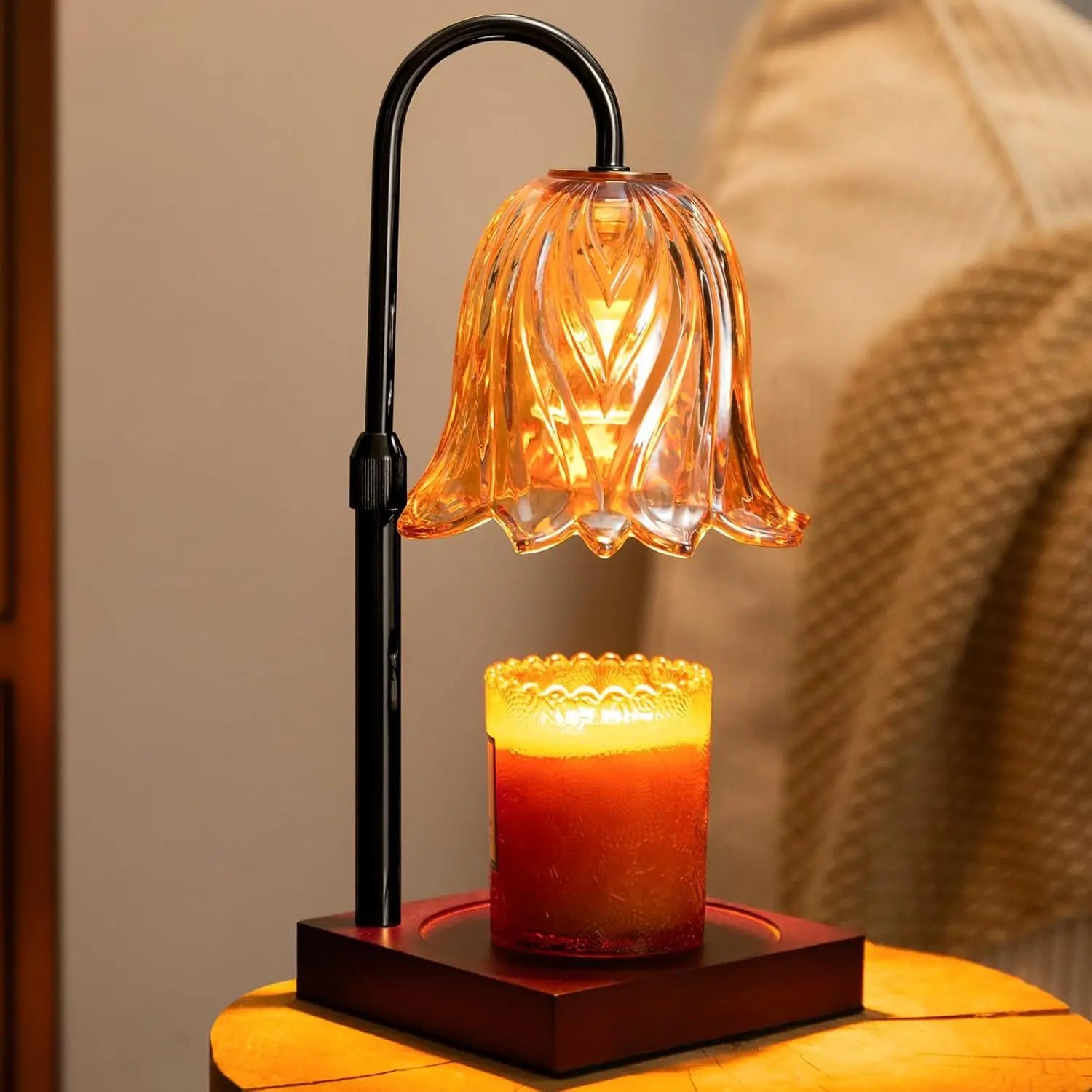 Electric Candle Warmer Lamp - Adjustable Height with Timer - Gift Box