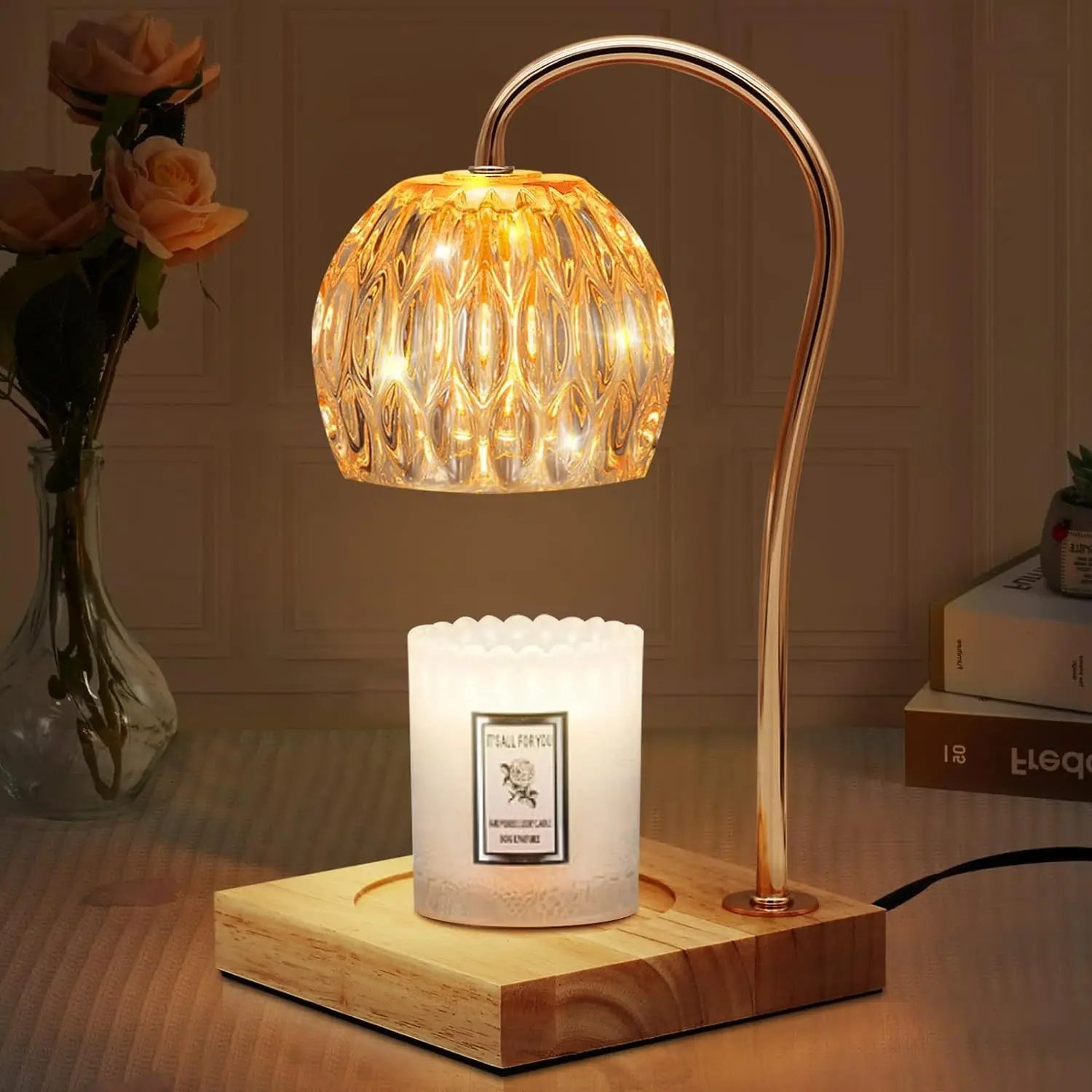 Electric Candle Warmer Lamp - Adjustable Height with Timer - Gift Box
