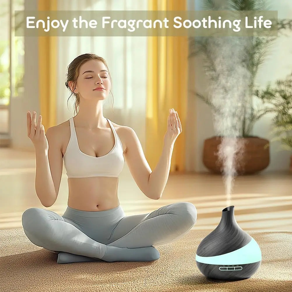 500ml Aroma Diffuser | Ultrasonic with Remote | 14 Colors LED Night Light
