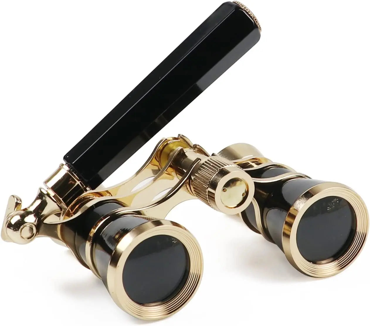 Vintage 3x25 Opera Binoculars - Retro Theater Glasses for Concerts, Ballet, Symphony - Compact with Brass Finish