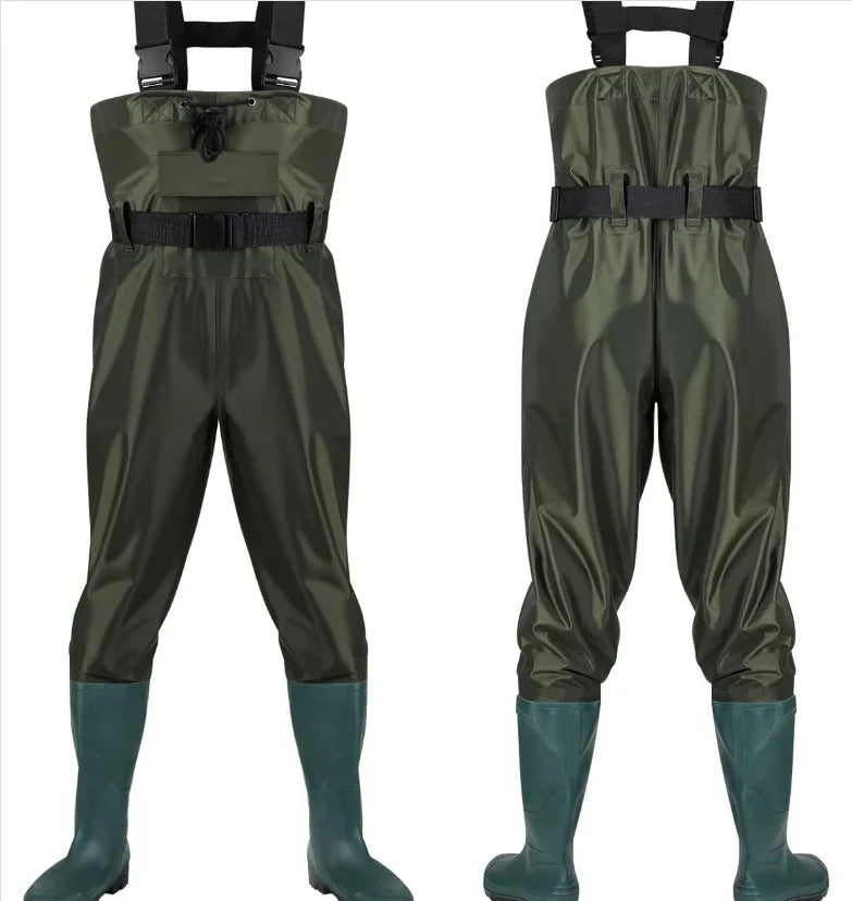 DailyMuseGoods Lightweight Waterproof Fishing Waders - Breathable Nylon PVC | DailyMuseGoods