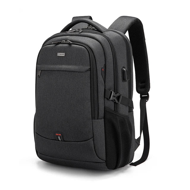 Water-Resistant Business Laptop Backpack - Fits 15.6 Inch, Oxford Fabric, Lightweight, for Men Travel Work