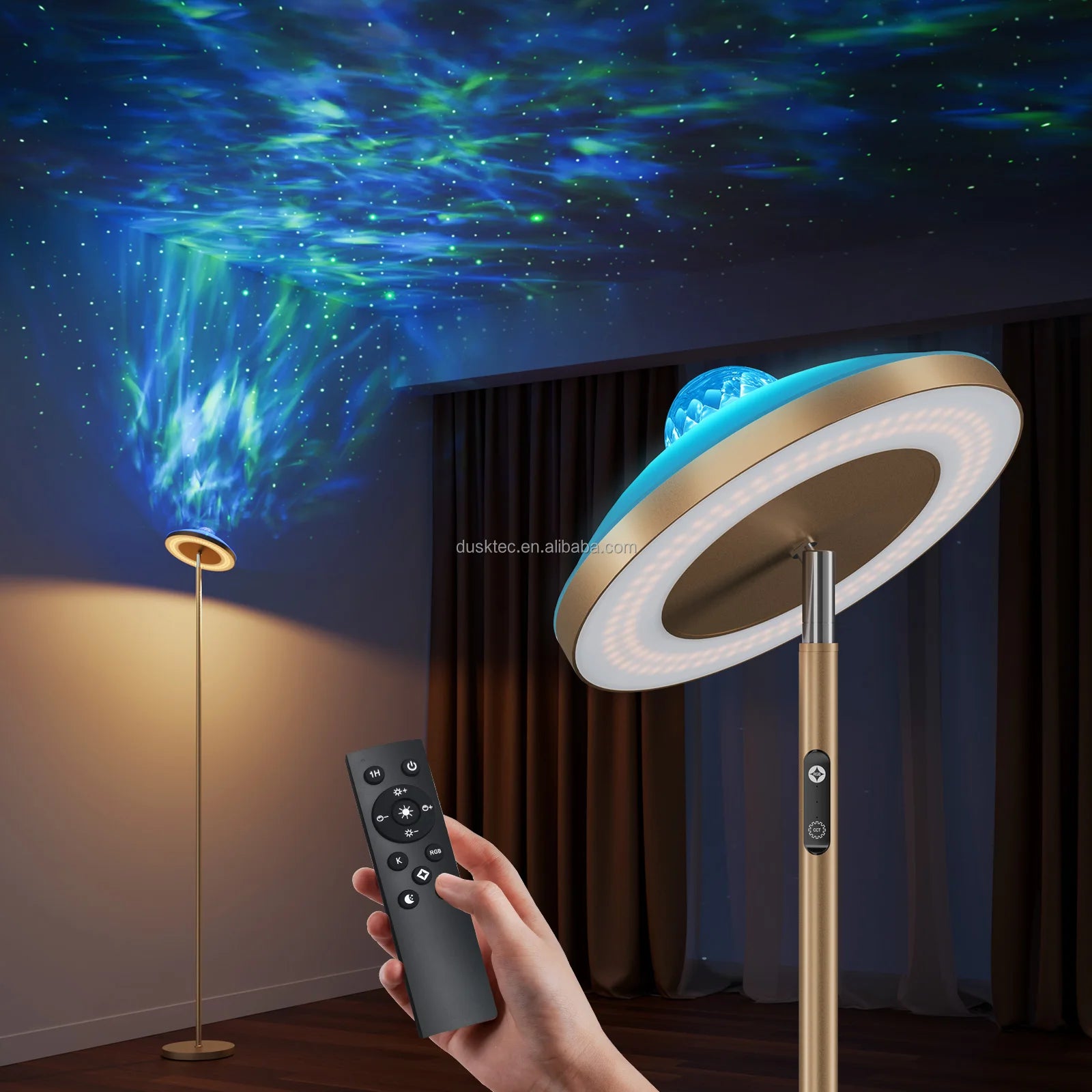 Modern RGB Star Projector Aurora Light Floor Lamp